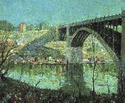 Ernest Lawson Spring Night at Harlem River Sweden oil painting reproduction